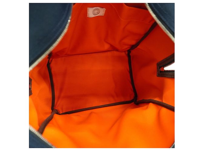 Hermès Zaino Hermes Canvas Navy - vista 4
