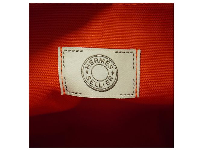 Hermès Zaino Hermes Canvas Navy - vista 5