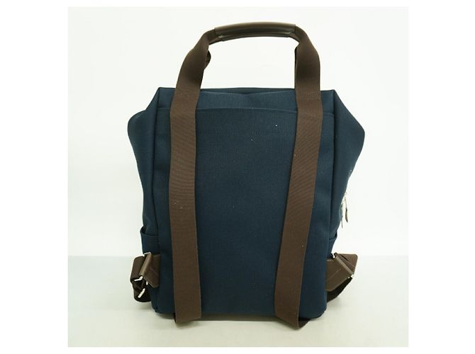 Hermès Zaino Hermes Canvas Navy - vista 8
