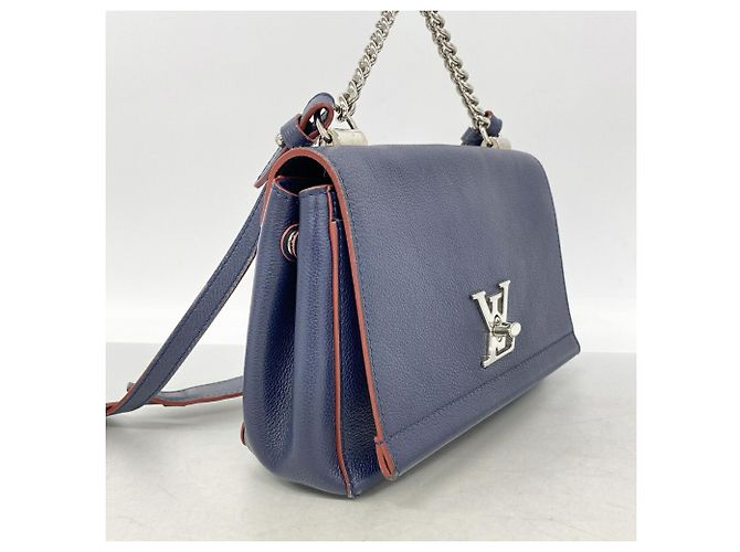 Borsa Louis Vuitton Lockme II BB - Marine Rouge - vista 2