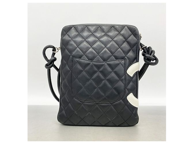 Borsa a tracolla Chanel Cambon in pelle di agnello - vista 11
