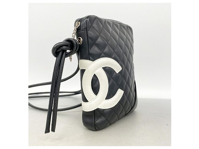 Borsa a tracolla Chanel Cambon in pelle di agnello - vista 2