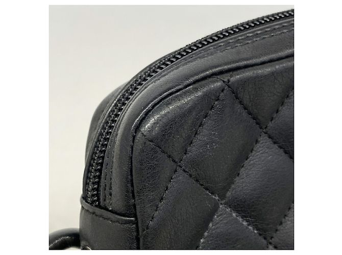 Borsa a tracolla Chanel Cambon in pelle di agnello - vista 7