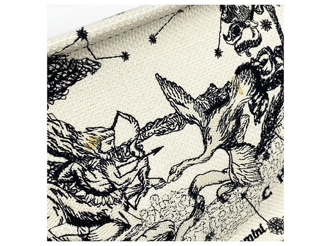 Christian Dior Canvas Tote Bag in Schwarz und Elfenbein - Ansicht 10