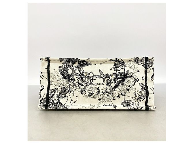 Christian Dior Canvas Tote Bag in Schwarz und Elfenbein - Ansicht 3