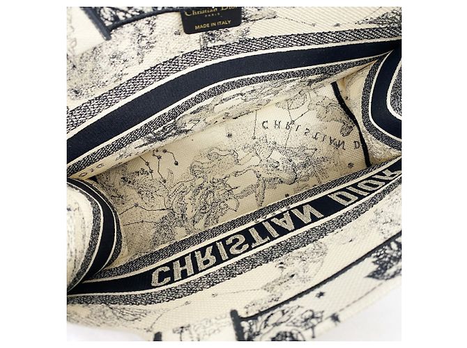 Christian Dior Canvas Tote Bag in Schwarz und Elfenbein - Ansicht 4