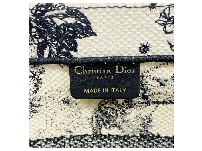 Christian Dior Canvas Tote Bag in Schwarz und Elfenbein - Ansicht 5