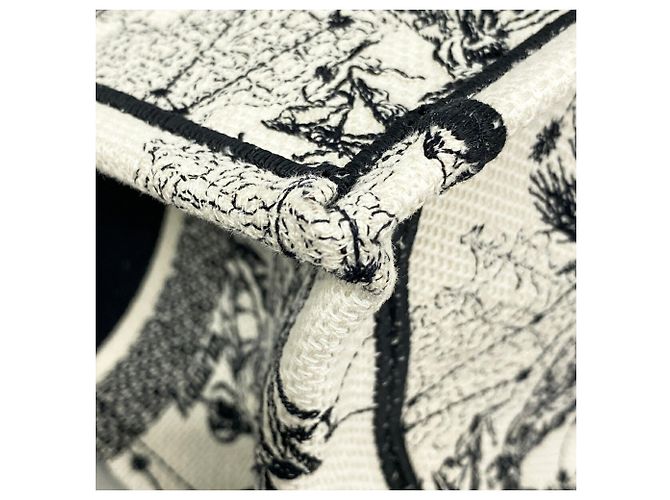 Christian Dior Canvas Tote Bag in Schwarz und Elfenbein - Ansicht 7
