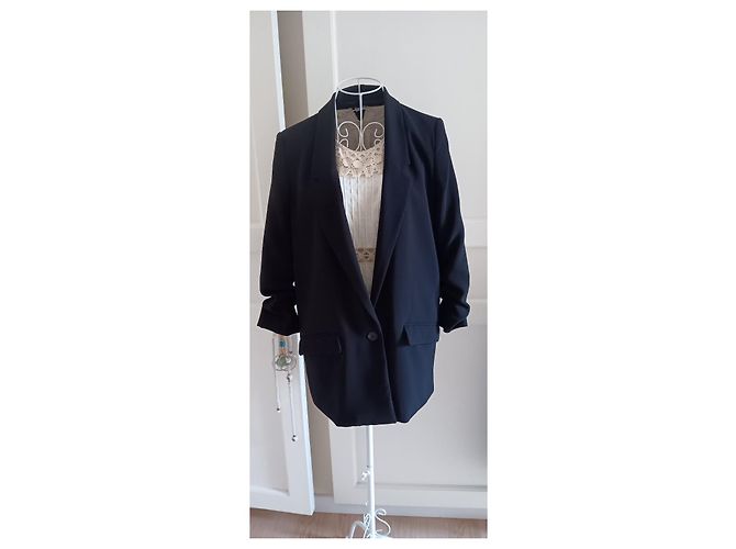 Mango Blazer negro de poliéster - vista 2