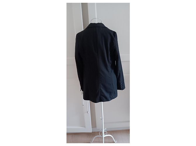 Mango Blazer negro de poliéster - vista 3
