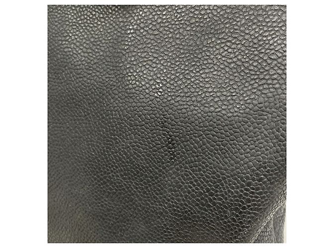 Borsa a tracolla Chanel in vitello martellato nero - vista 13