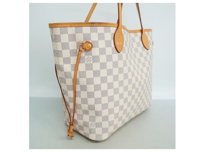 Borsa Tote Louis Vuitton Damier Azur Neverfull MM - vista 2