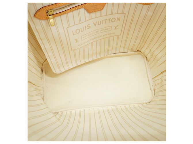 Borsa Tote Louis Vuitton Damier Azur Neverfull MM - vista 4