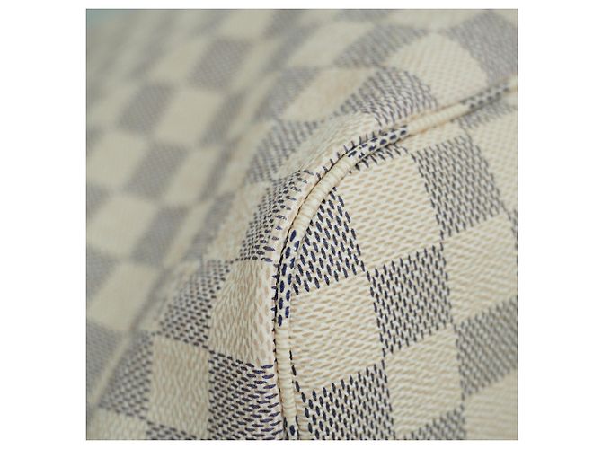Borsa Tote Louis Vuitton Damier Azur Neverfull MM - vista 7