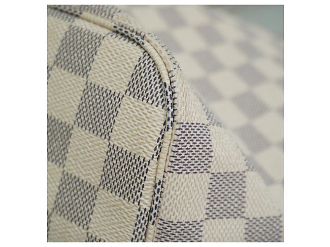 Borsa Tote Louis Vuitton Damier Azur Neverfull MM - vista 8