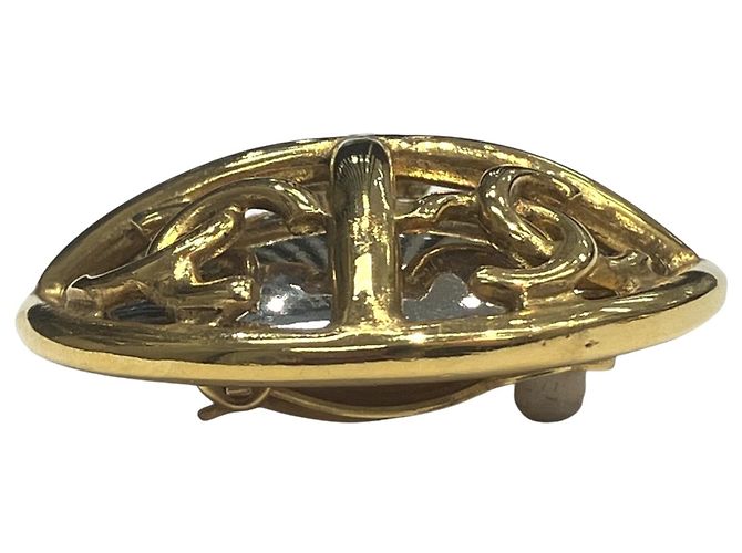 Orecchini a clip Chanel placcati oro - vista 2