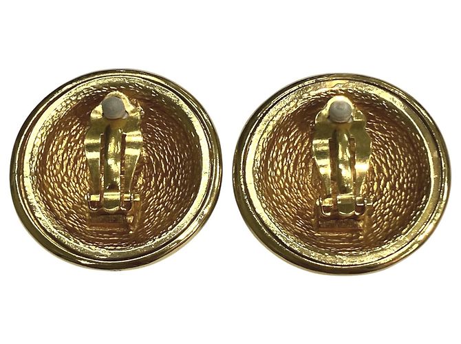 Orecchini a clip Chanel placcati oro - vista 3