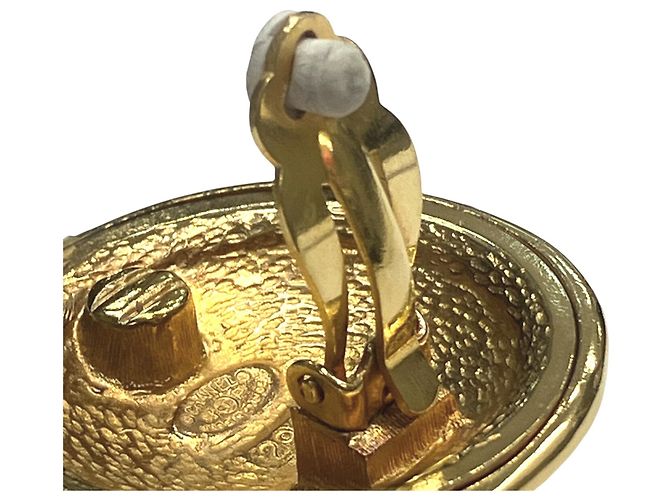 Orecchini a clip Chanel placcati oro - vista 5