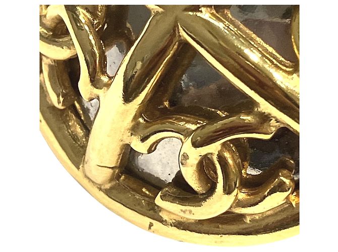 Orecchini a clip Chanel placcati oro - vista 9
