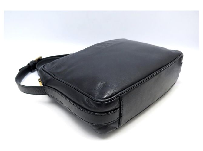 BORSA A MANO LOEWE ANAGRAM IN PELLE NERA CON TRACOLLA - vista 3