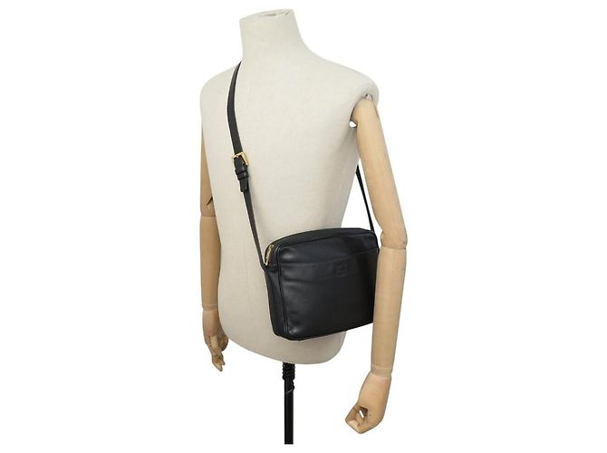 BORSA A MANO LOEWE ANAGRAM IN PELLE NERA CON TRACOLLA - vista 5