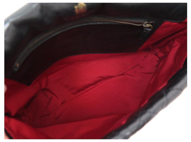 BORSA A MANO LANVIN HAPPY MEDIUM IN PELLE MATELASSÉ NERA TRACCOLLA - vista 13