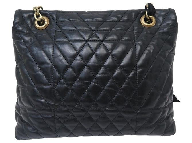 BORSA A MANO LANVIN HAPPY MEDIUM IN PELLE MATELASSÉ NERA TRACCOLLA - vista 2