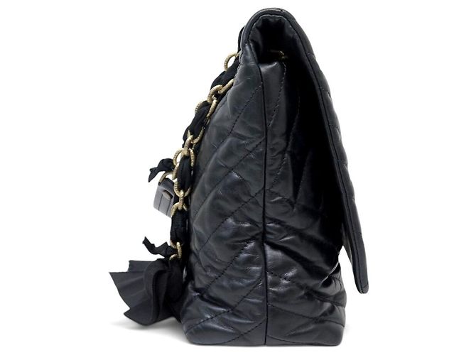 BORSA A MANO LANVIN HAPPY MEDIUM IN PELLE MATELASSÉ NERA TRACCOLLA - vista 3