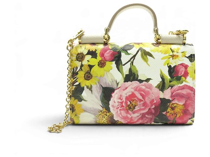 NUOVO BORSA A MANO DOLCE & GABBANA SICILY VON WALLET ON CHAIN TRACOLLA - vista 2