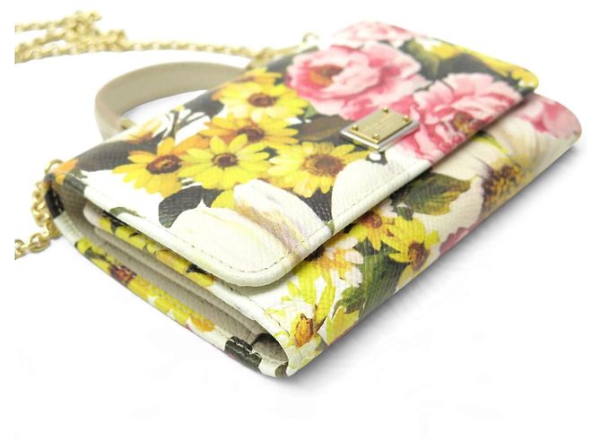 NUOVO BORSA A MANO DOLCE & GABBANA SICILY VON WALLET ON CHAIN TRACOLLA - vista 3