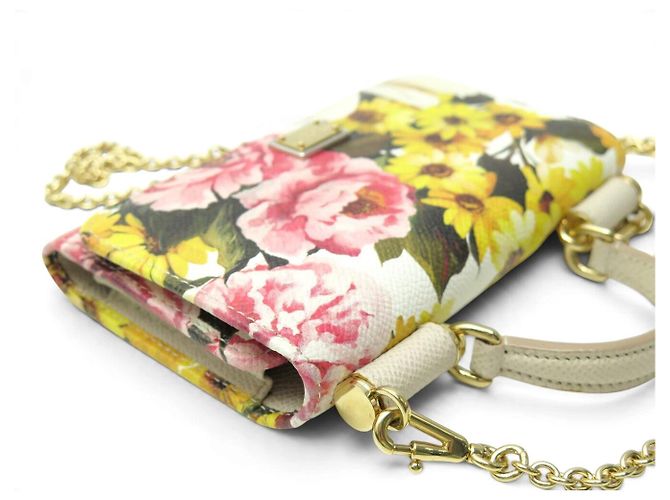 NUOVO BORSA A MANO DOLCE & GABBANA SICILY VON WALLET ON CHAIN TRACOLLA - vista 4