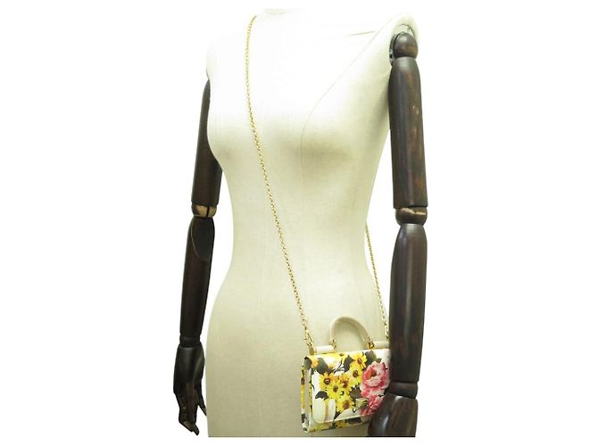 NUOVO BORSA A MANO DOLCE & GABBANA SICILY VON WALLET ON CHAIN TRACOLLA - vista 6