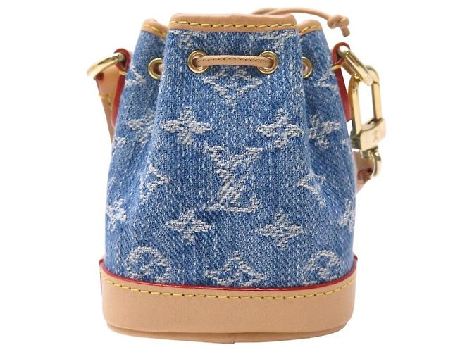NUOVO CHARM PER BORSA LOUIS VUITTON MICRO NOE M01700 IN TOILE DENIM MONOGRAM - vista 3