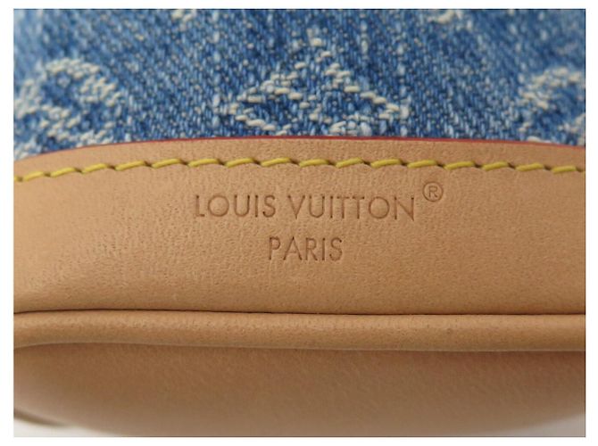 NUOVO CHARM PER BORSA LOUIS VUITTON MICRO NOE M01700 IN TOILE DENIM MONOGRAM - vista 7