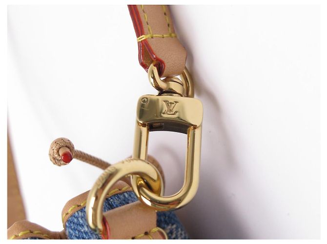 NUOVO CHARM PER BORSA LOUIS VUITTON MICRO NOE M01700 IN TOILE DENIM MONOGRAM - vista 8