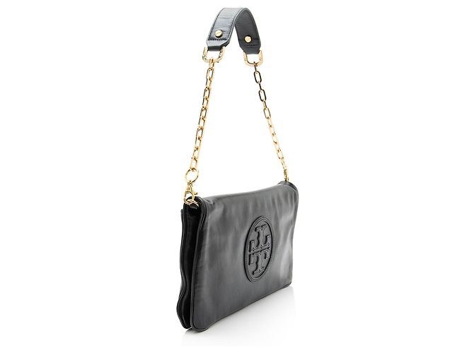 Clutch Tory Burch Leather Reva Bombe - vista 2