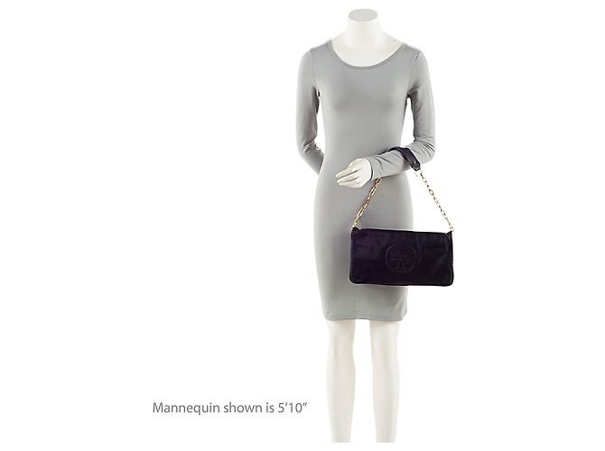Clutch Tory Burch Leather Reva Bombe - vista 5