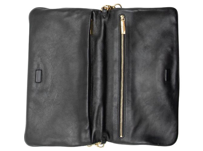 Clutch Tory Burch Leather Reva Bombe - vista 7