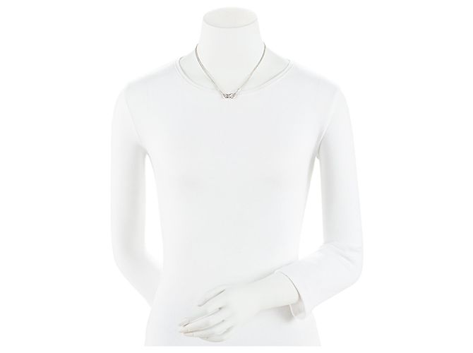 Collana Tiffany & Co. Infinity Double Chain in Argento Sterling - vista 2