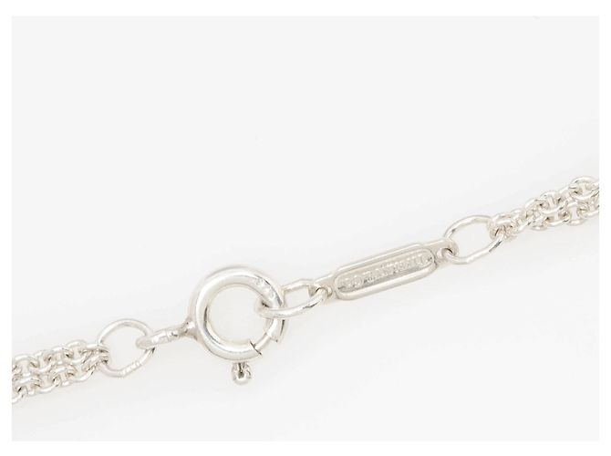 Collana Tiffany & Co. Infinity Double Chain in Argento Sterling - vista 3