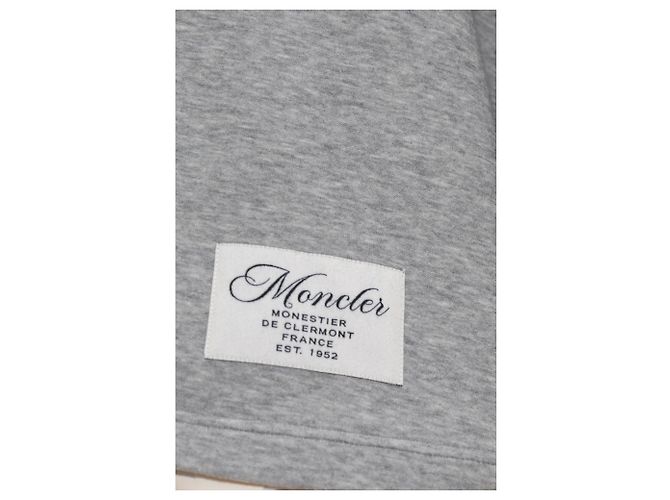 Vestido Moncler de algodón gris con cuello - vista 5
