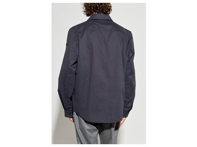 Camicia Moncler Blu Navy in Cotone XXL - vista 4
