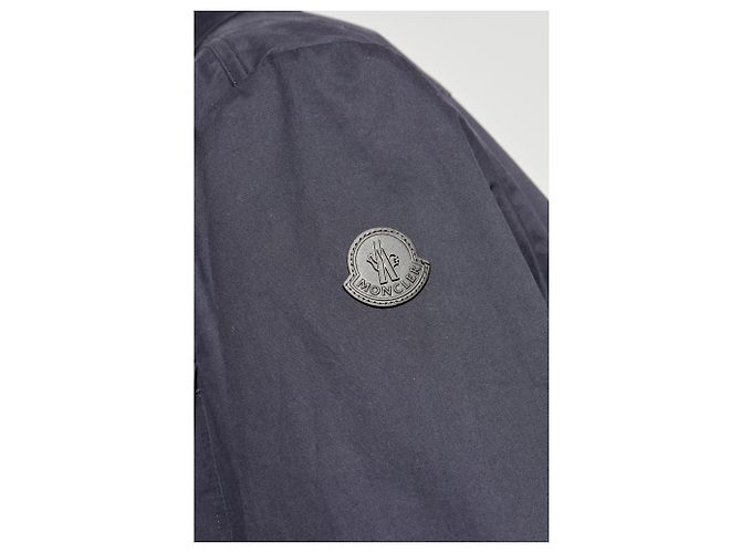 Camicia Moncler Blu Navy in Cotone XXL - vista 5