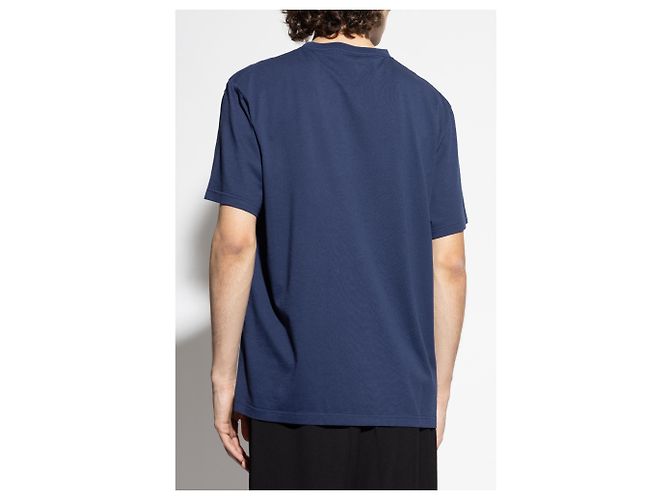 Alexander Mcqueen T-shirt con logo in velluto - vista 4