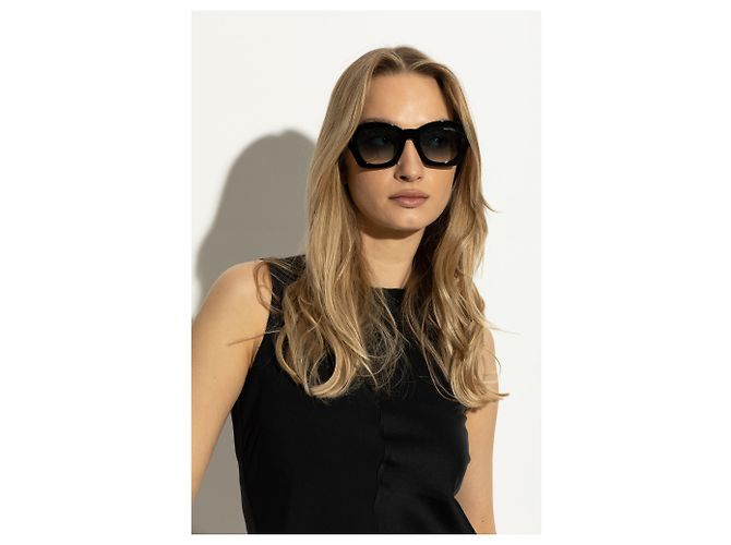 Gafas de sol Tom Ford Guilliana cuadradas negras - vista 2