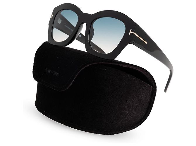 Gafas de sol Tom Ford Guilliana cuadradas negras - vista 3