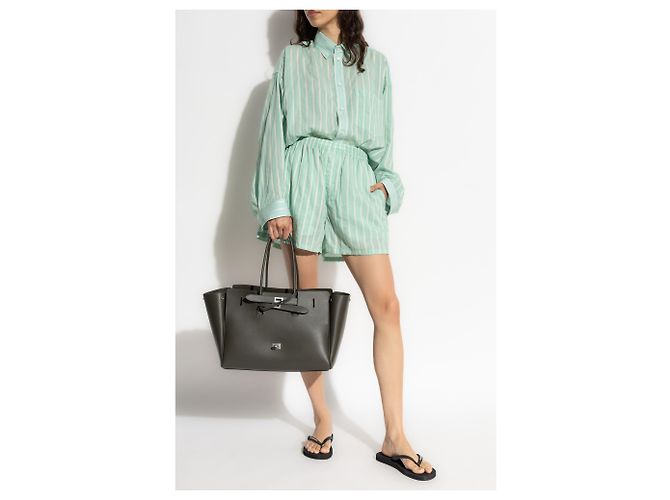Balenciaga Camisa con estampado de rayas - vista 2