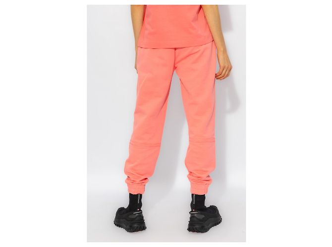 Pantalones de chándal Moncler rosas de algodón - vista 4