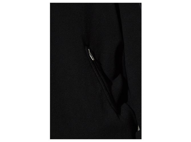 Balenciaga Logo Rollkragenpullover aus Baumwolle Schwarz - Ansicht 5