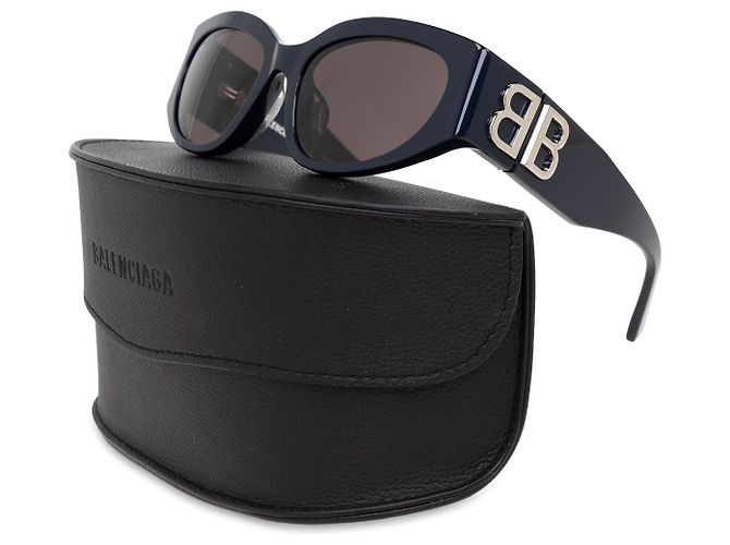 Gafas de sol Balenciaga de acetato azul - vista 3
